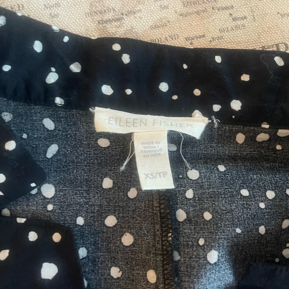 Eileen Fisher Black and White Spotty Tunic Dress Size XS - Picture 7 of 11